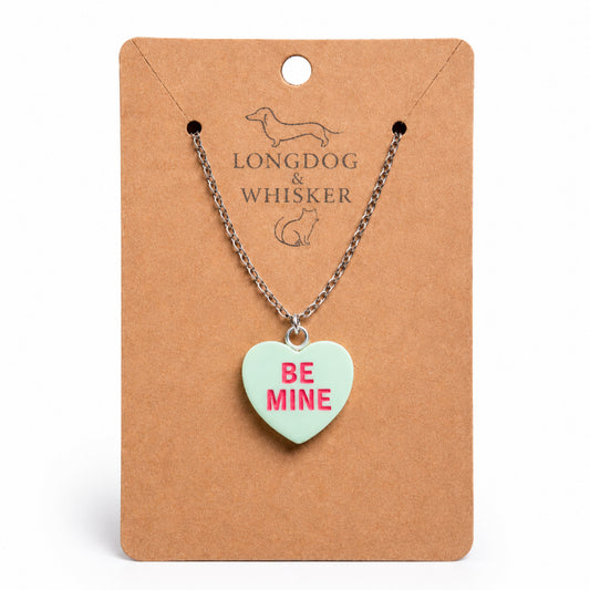 Be Mine Necklace - Light Green by Longdog & Whisker