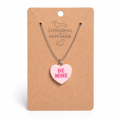Be Mine Necklace - Light Pink by Longdog & Whisker