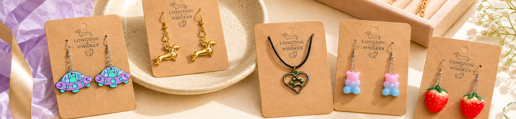 Longdog and Whisker jewellery offer