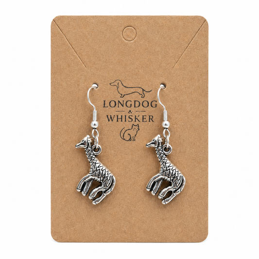 Metal Giraffe Earrings