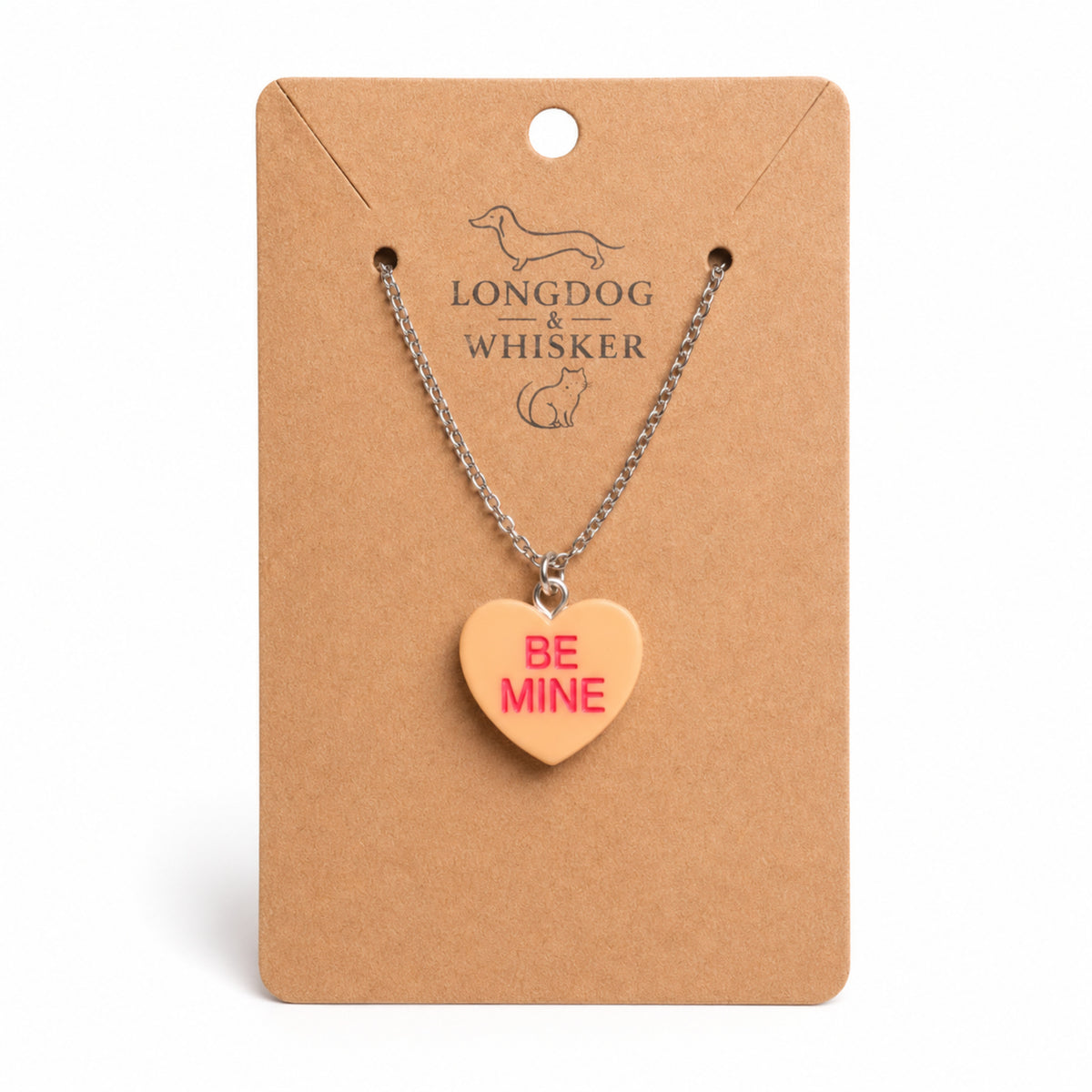 Be Mine Necklace - Orange by Longdog & Whisker