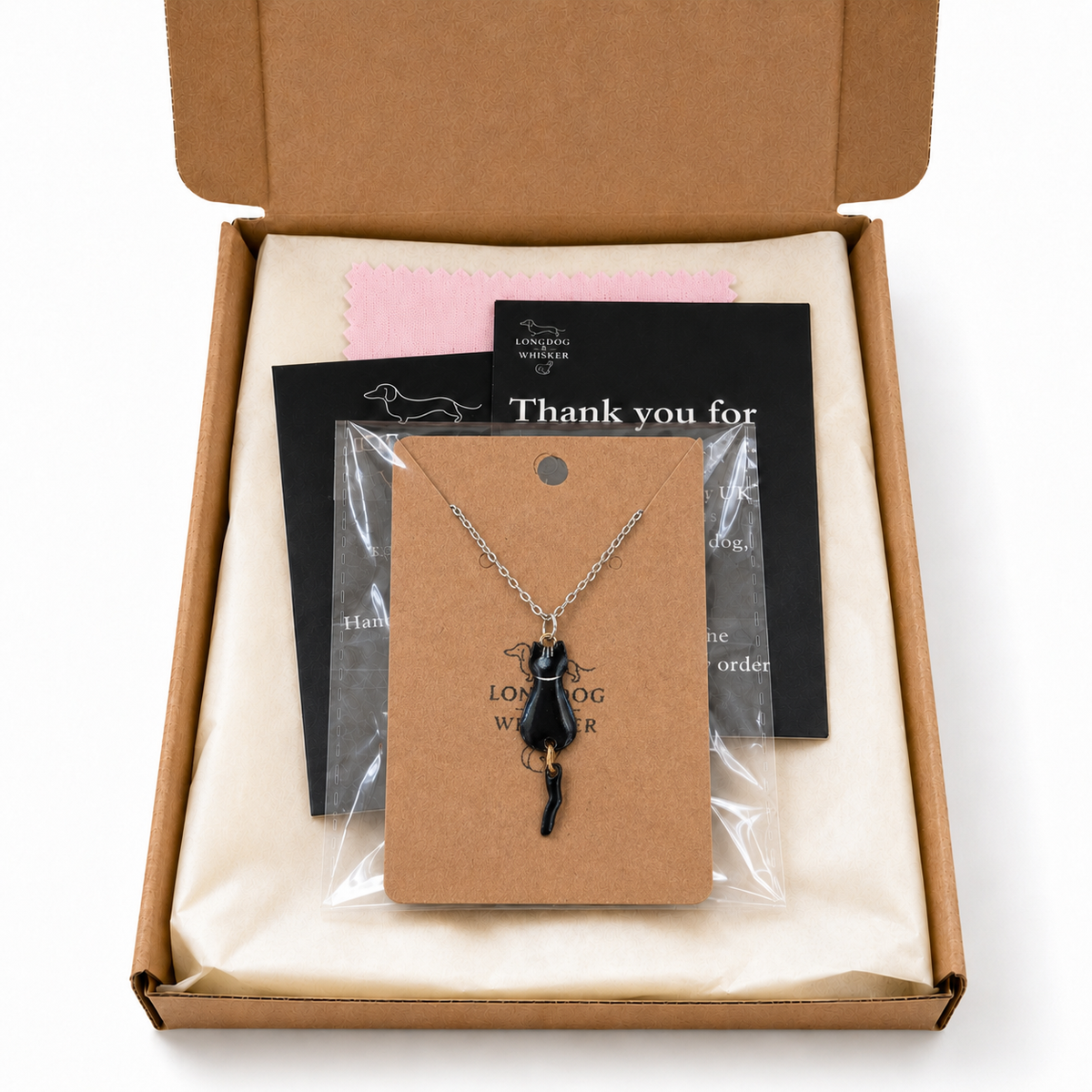 Percy Cat Necklace gift packaging