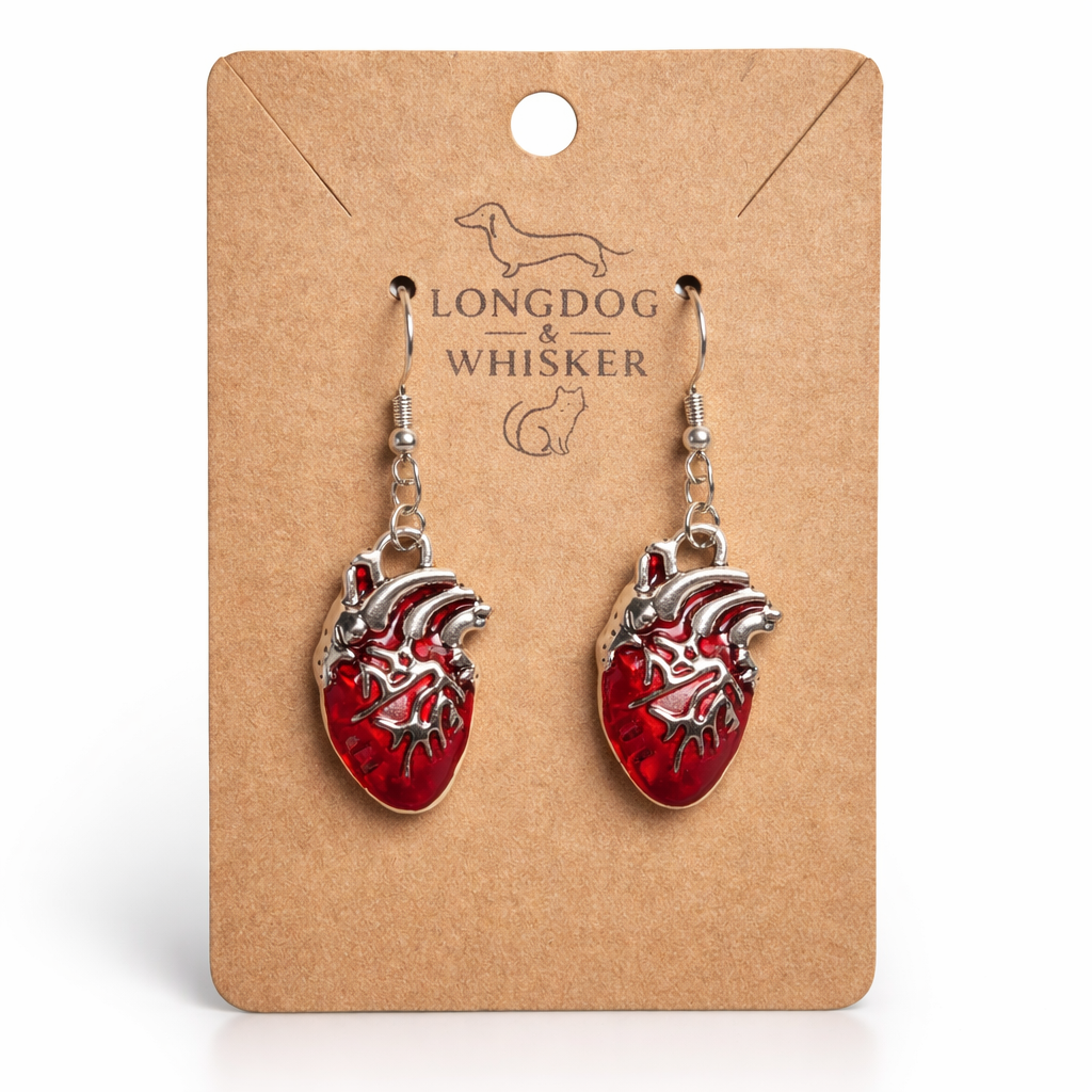 Anatomical Heart Earrings