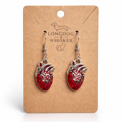 Anatomical Heart Earrings