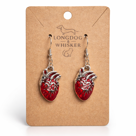 Anatomical Heart Earrings