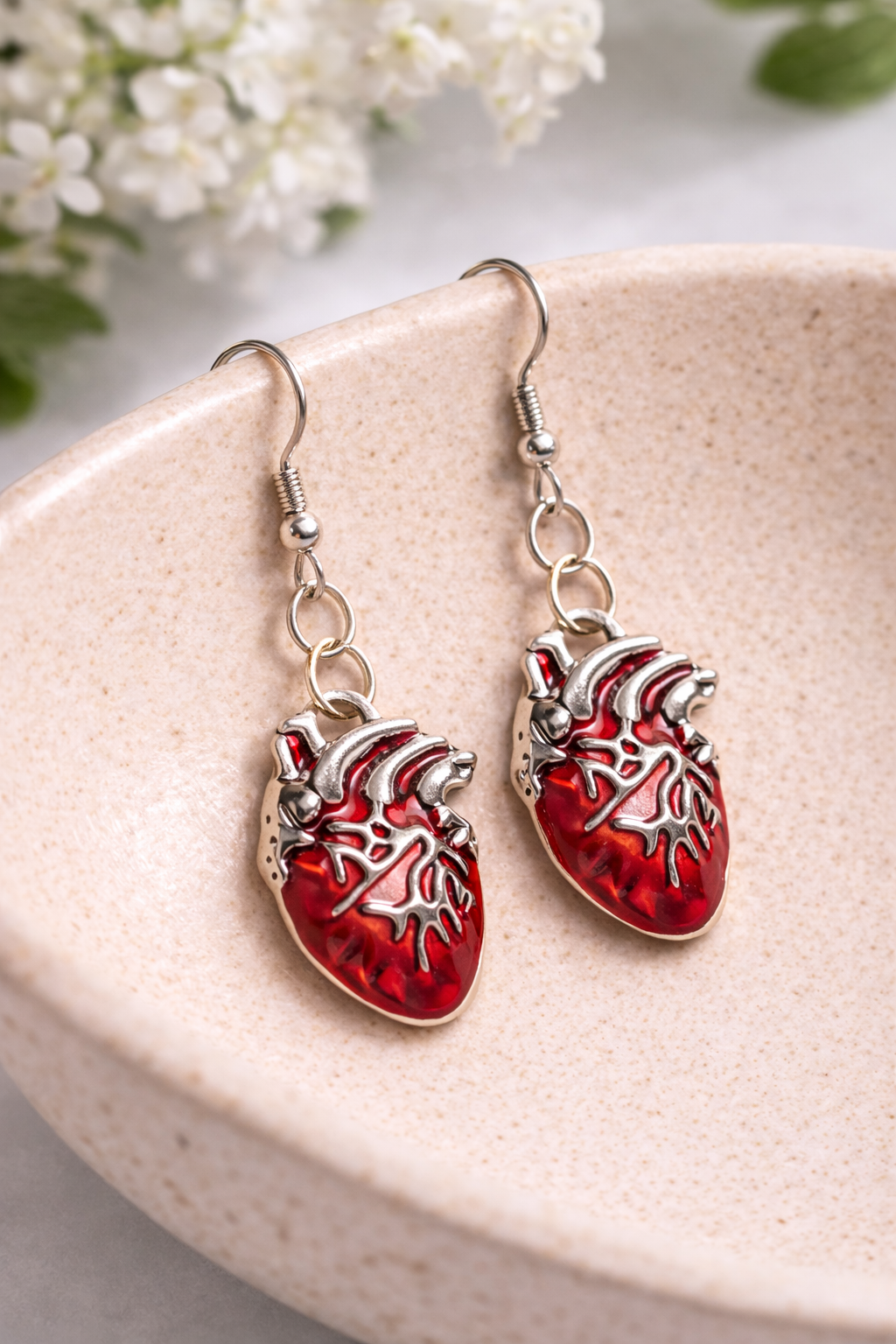 Anatomical Heart Earrings