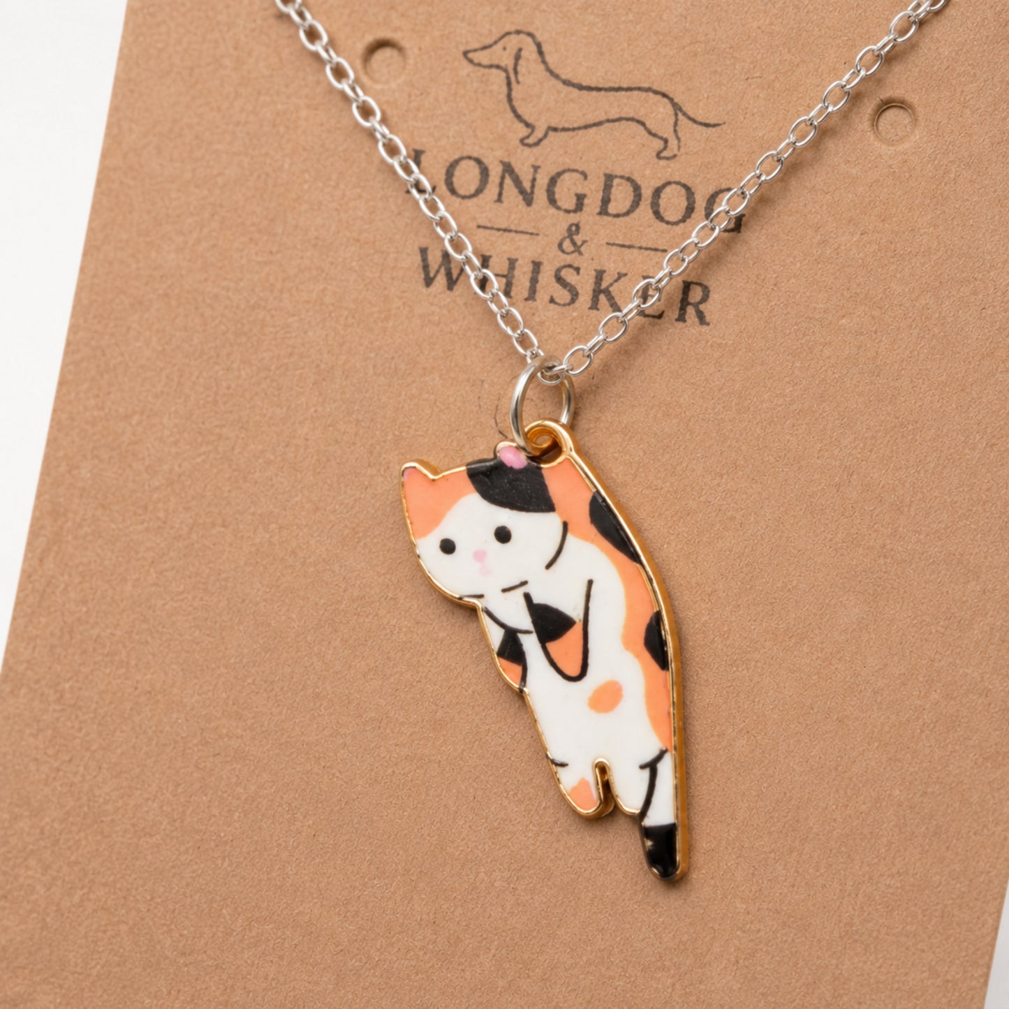 Scruffles Cat Necklace - Calico