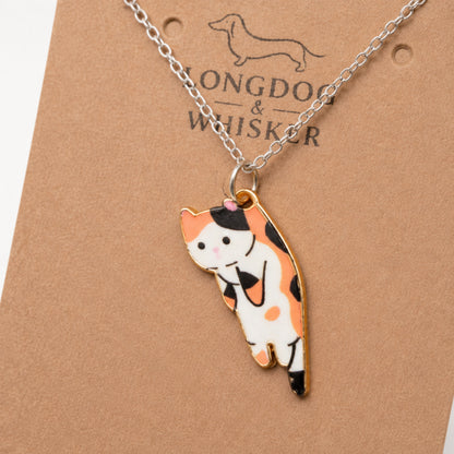 Scruffles Cat Necklace - Calico