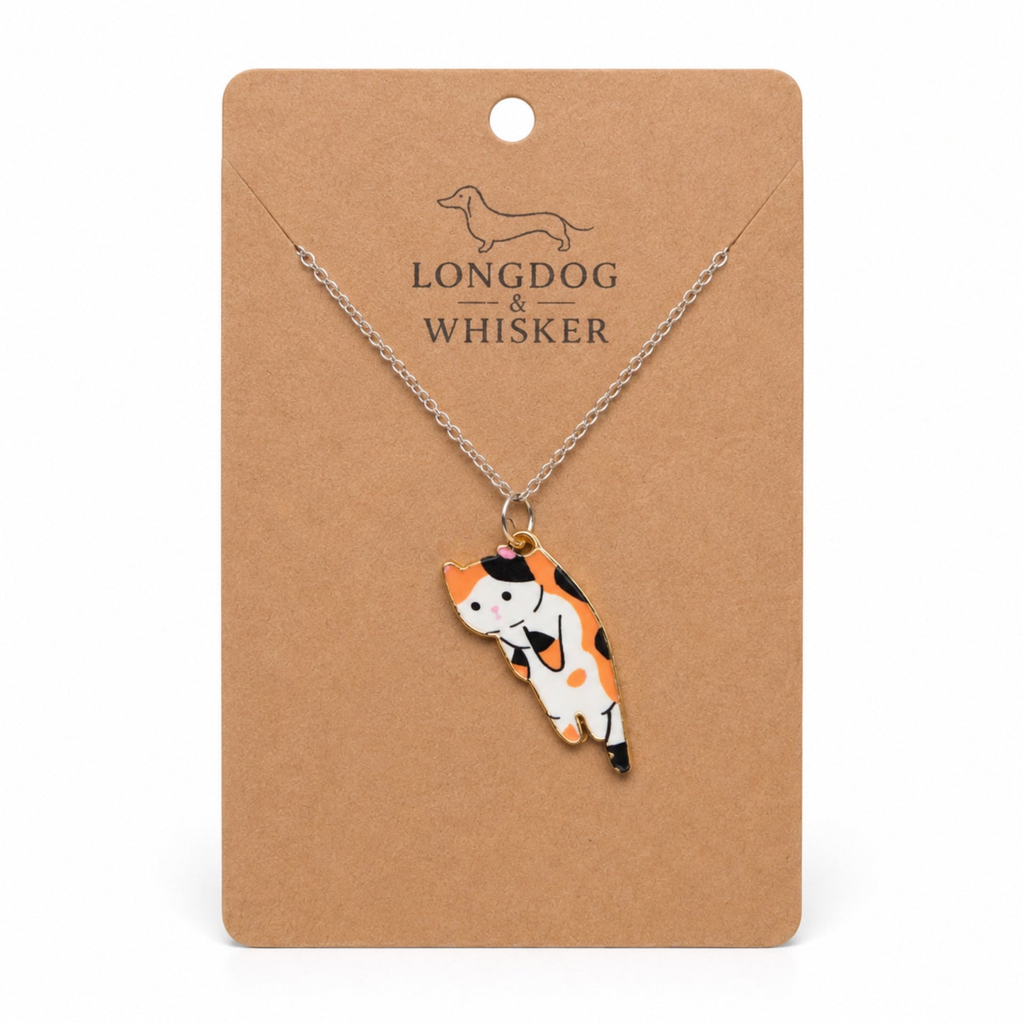 Scruffles Cat Necklace - Calico