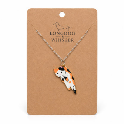 Scruffles Cat Necklace - Calico