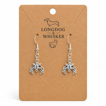 Silver Bat Earrings