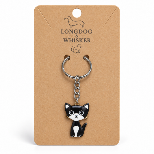 Simon cat keyring on Longdog & Whisker display card