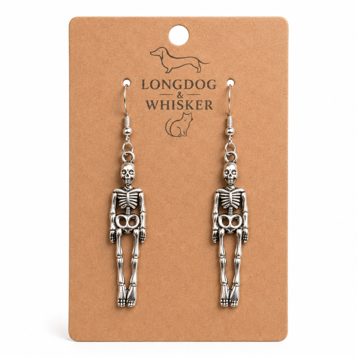 Skeleton Earrings by Longdog & Whisker