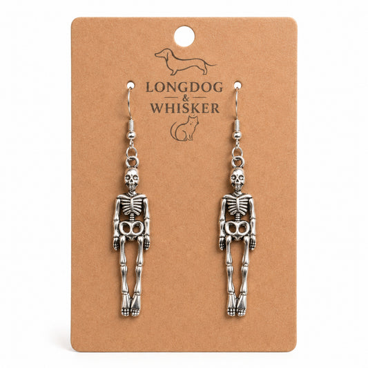 Skeleton Earrings by Longdog & Whisker