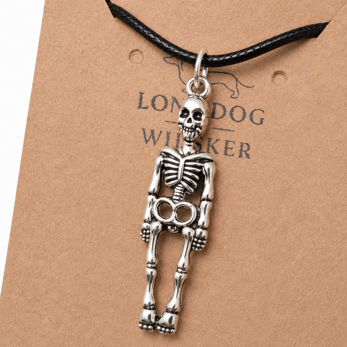 Close-up detail of Skeleton Necklace Cord