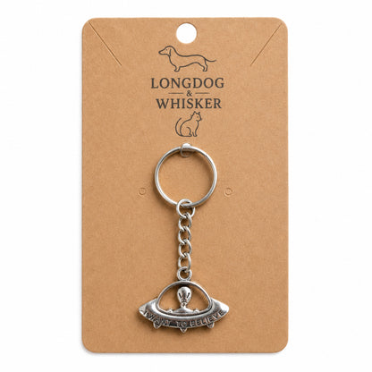UFO Believe Keyring and Bag Charm on Longdog & Whisker product card