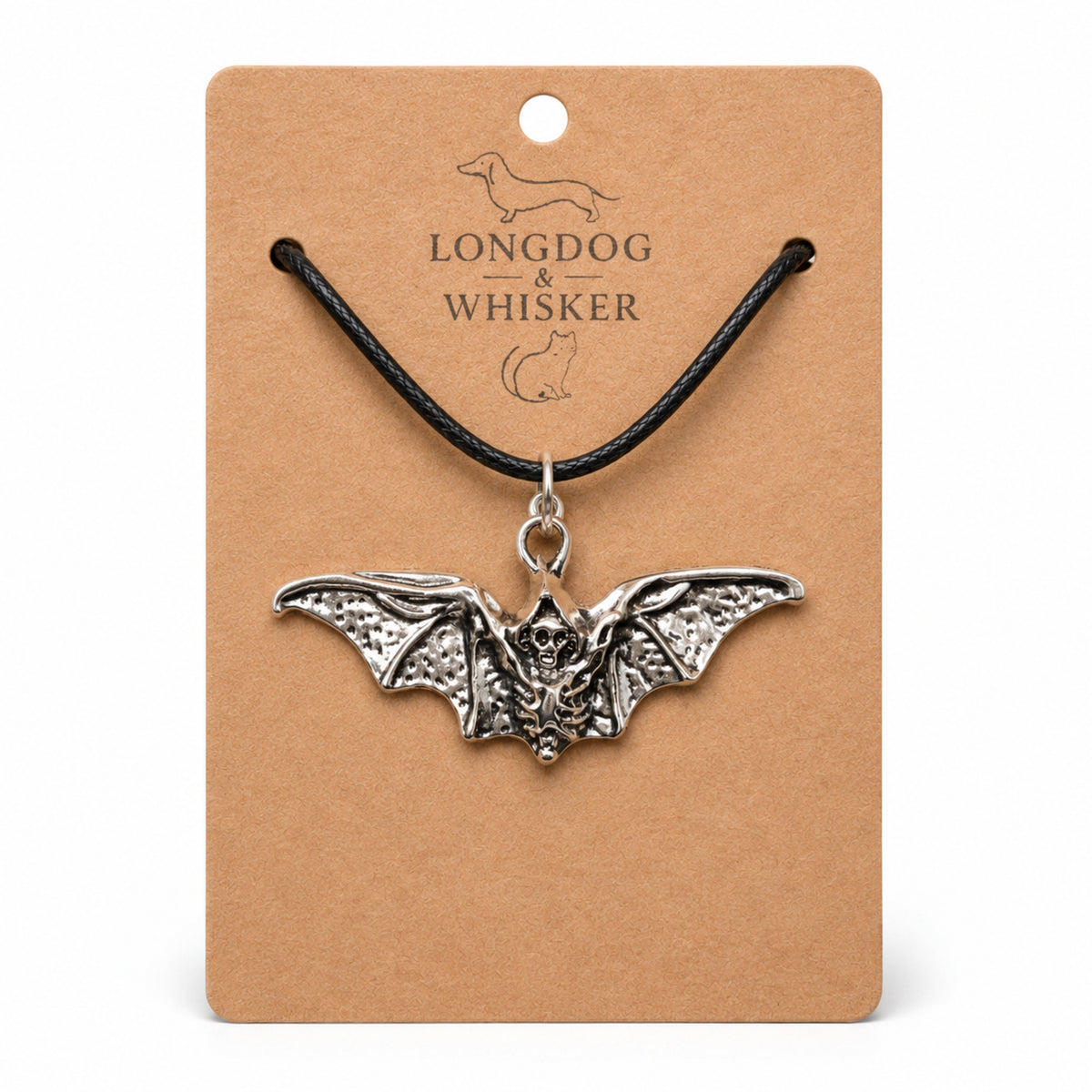 Vampire Bat Necklace by Longdog & Whisker